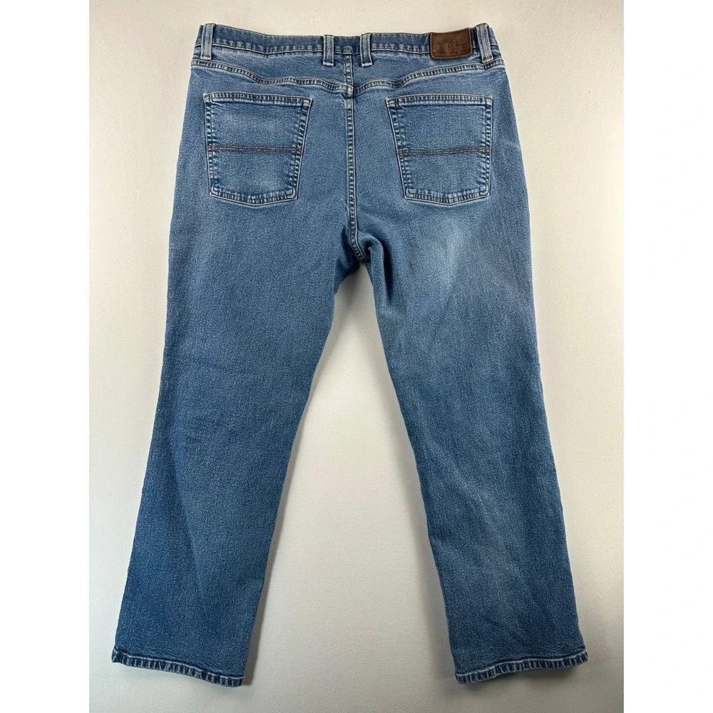 Vintage L.L. Bean Jeans Men's 40x29 Standard Fit‎ Denim Casual Cotton Pants Blue